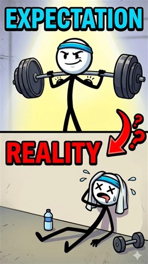 My Gym Career: EXPECTATION vs. REALITY 💀💪