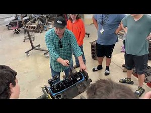 How a small block Chevy motor works.