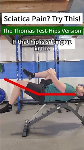 The Thomas Test For Tight Hips Exercise Tutorial