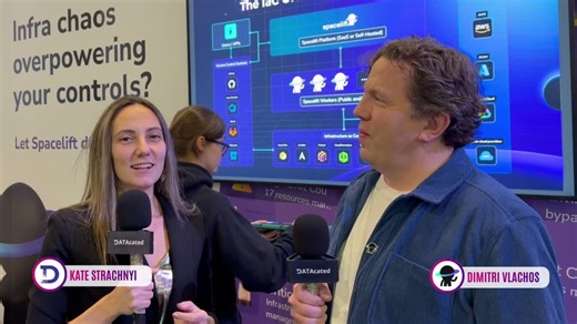 I stopped by the Spacelift booth at AWS re:Invent in Las Vegas and had a great chat with Dimitri Vlachos (Spacelift CMO). Spacelift is an infrastructure management and delivery platform for… | Kate Strachnyi | 11 comments