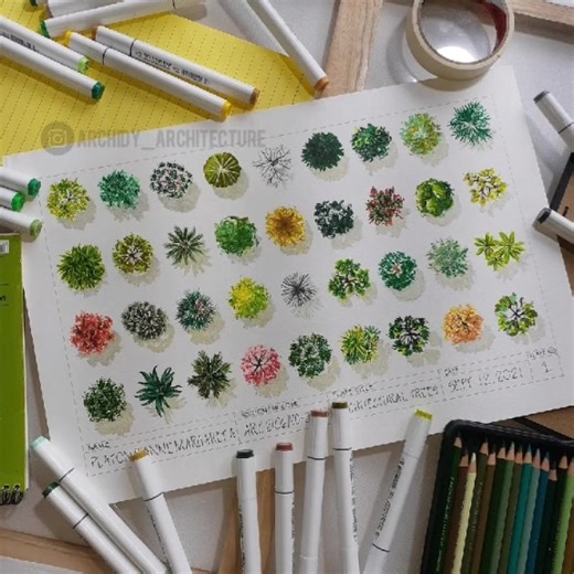 Architecture Plates Tutorial: VISTECH Plate with Architectural Trees