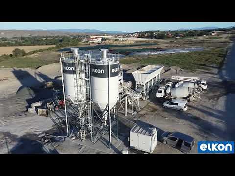 ELKOMIX-60 QUICKMASTER CONCRETE BATCHING PLANT is started to produce concrete in North of Macedonia