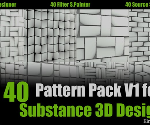 ArtStation - Pattern Pack (Substance Designer Node & Substance Painter Alpha) | Game Assets