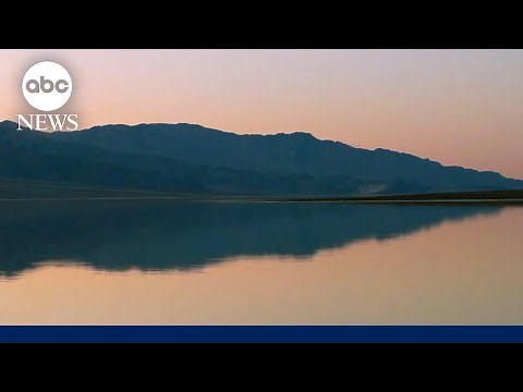 Lake forming in Death Valley