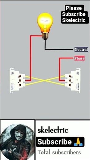 Two-Way Switch Wiring Explained: Control One Light from Two Places! (DIY Guide). please subscribe 🙏