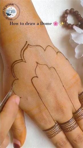 how to draw a dome #henna #wedding #mehndi #2026 #handmehndidesign #dome