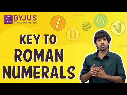 Key to Roman Numerals | Learn with BYJU'S