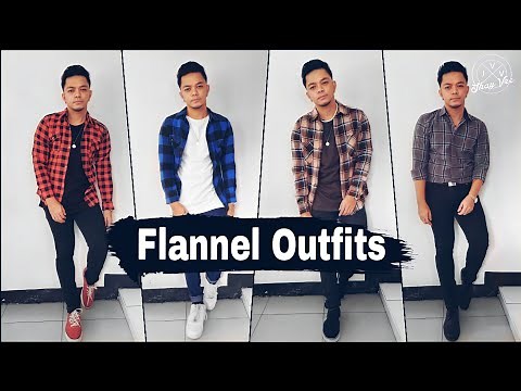 4 FLANNEL OUTFIT IDEAS | PAANO mag STYLE ng LONG SLEEVE CHECKERED (FLANNELS) | MEN's FASHION PH
