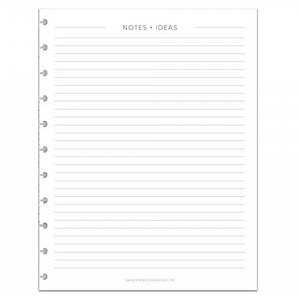 BetterNote Notes Refill Pages for Disc Notebooks, fits Happy Planner, Levenger Circa, TUL, Staples Arc, InkWell Press, Talia (Classic- 25 Sheets, 11-Disc, 8.5"x11")