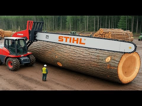 Extreme Tree Cutting Machines in Action | Giant Chainsaws & Stump Crushers