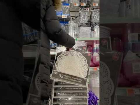 Glue some Dollar Tree doilies together...🤭❄️