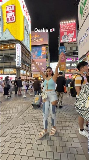 Walking in Osaka streets in Japan 🇯🇵