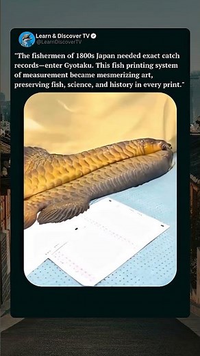 Ancient Fish Printing 🐟The Japanese Art of Gyotaku Turns Nature Into Timeless Masterpieces