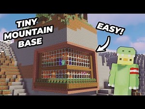 Minecraft: Ultimate Mountain Base with Full Glass View (Easy to Follow)