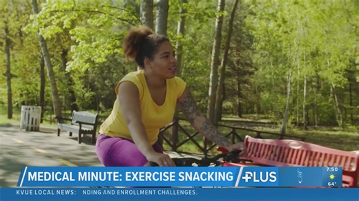 'Exercise snacking' can help improve your overall health