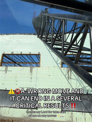 ⚠️🔞A WRONG MOVE AND IT CAN END IN A SEVERAL CRITICAL RESULTS ‼️#HighRiskHighReward #cco #crane #craneoperator #operator