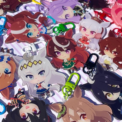 Umamusume Pretty Derby Acrylic Keychains - Etsy