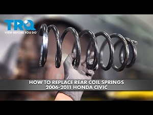 How to Replace Rear Coil Springs 2006-2011 Honda Civic