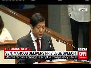 48K views · 1.7K reactions | Sen. Marcos recounts change in script in...