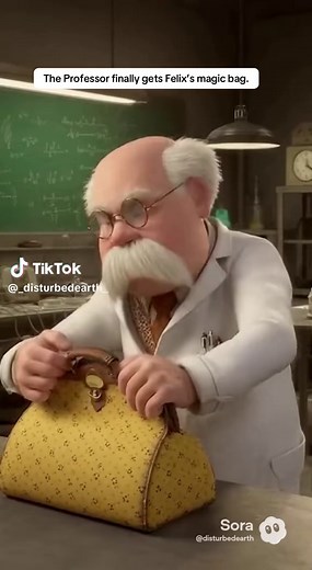 The Professor finally gets Felix the cat’s magic bag #felixthecat #cartoon #classictv #funnyvideos #magic