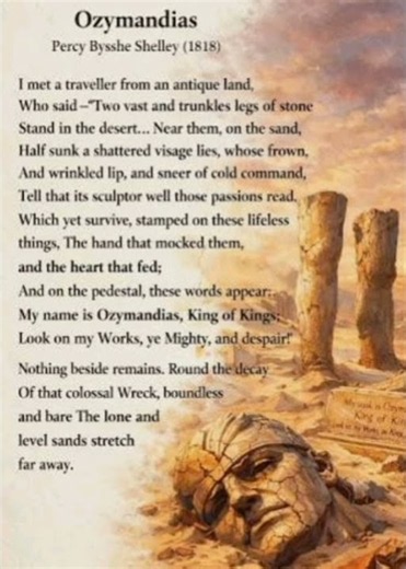 "Ozymandias" by Percy Bysshe Shelley reading by Dr. Anjali Waghmare