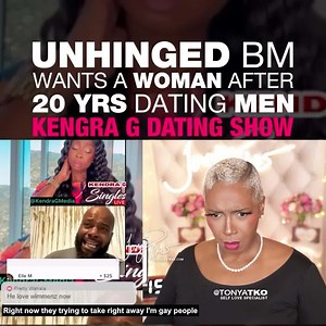 Unhinged BM Wants a Woman After 20 Yrs Dating Men! (@KendraG) A man enjoyed men for decades until he says he was the "victim of a h8te cr*me. Now he wants to burden a woman with the task of muling for his recovery. Unbelievable. #KendraG #datingshow #SelfLove #TonyaTko #tonyatkoshow #tonyatkoclips #relationships101 #men #women #fyp #foryoupage #trending #fypシ #love #longervideos #dating | Tonya Tko Show