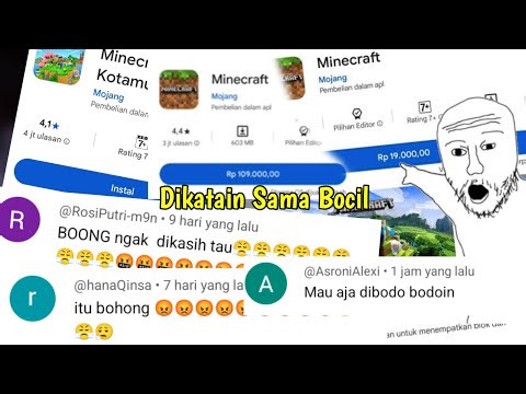 Banyak Bocil Bilang Gw Boong Soal Minecraft Pada Video Sebelumnya