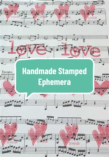 Creating Handmade Stamped Ephemera Easy Steps