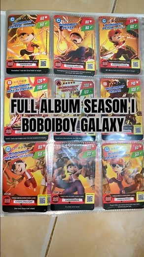 Full album kartu boboiboy galaxy season I #kartuboboiboy #boboiboy #chokichoki #boboiboygalaxy