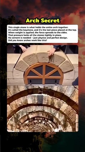 The Stone That Holds an Arch Together #curiosity #mistery