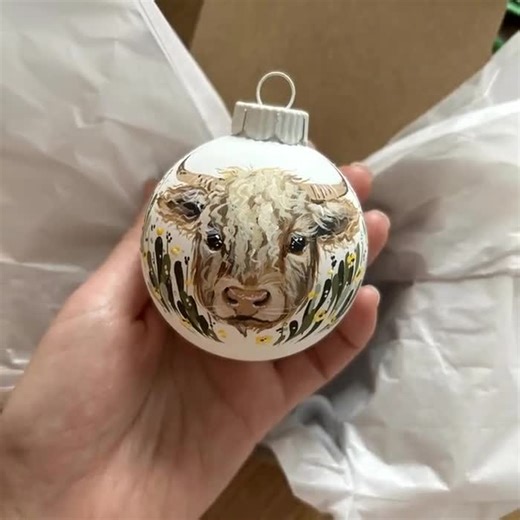 Hand Painted Custom Christmas Ornament Personalized Christmas Glass Ball From Photo, Gift Ready - Etsy