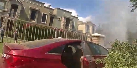 Body-cam video shows Mesa police officers saving driver from burning car