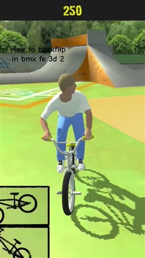 how to backflip in bmx fe 3d 2 #ytshort #cyclestunt