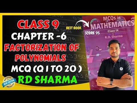 RD Sharma MCQS Solutions Class 9 Chapter 6 Factorization Of Polynomials Latest Edition 2025