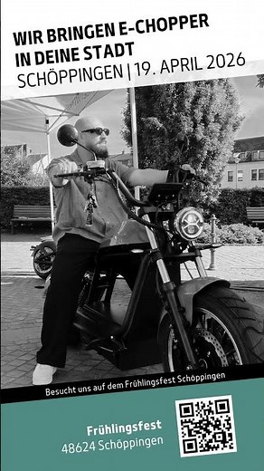 Star-Biker live in Schöppingen ⚡ E-Chopper & Elektroroller testen!