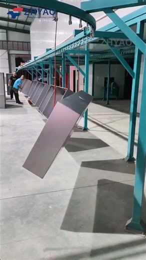 Metal cabinet pwoder coating line