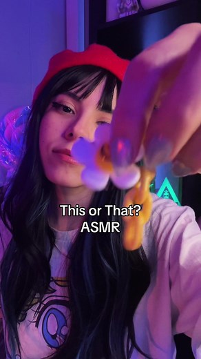 The way the last one made my face look 😅 #asmr #asmrthisorthat