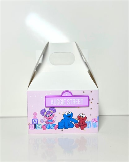 Sesame Street Inspired Party Favor Mini Boxes: Elmo, Cookie Monster, Abby Cadabby - Etsy