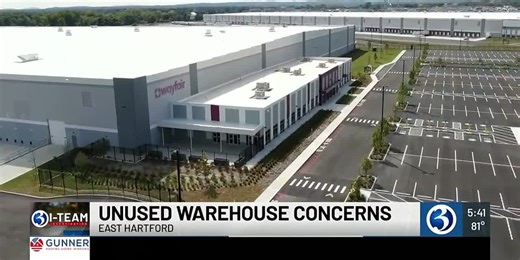 Massive Wayfair warehouse sits empty in East Hartford