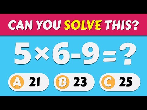 🧮 69 Math Quiz Questions | Easy to Impossible Arithmetic Challenge (+ − × ÷) | Quiz Ferret