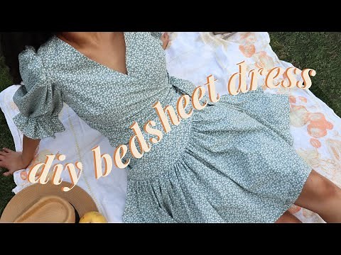 Wrap Dress from a bedsheet + Pattern | The Madeline Frock