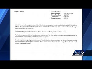 CPAP users who filed claims for recalled machines are receiving their checks