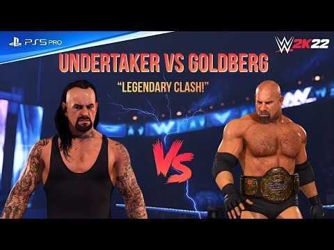 WWE 2K22 - Undertaker vs Goldberg | No Hold Barred Match at SmackDown | PS5 Pro [4K60]