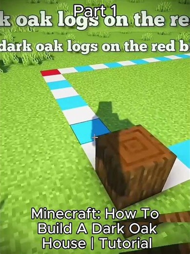 Minecraft: How To Build A Dark Oak House | Tutorial Part 1