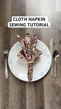 Cloth Napkin Sewing Tutorial