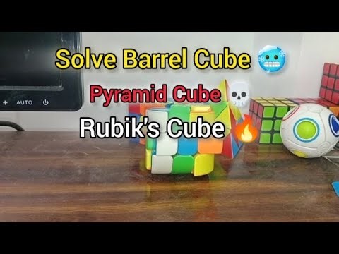 Solve Pyramid Cube, Bareel Cube, Rubik's Cube 🔥 In One Video