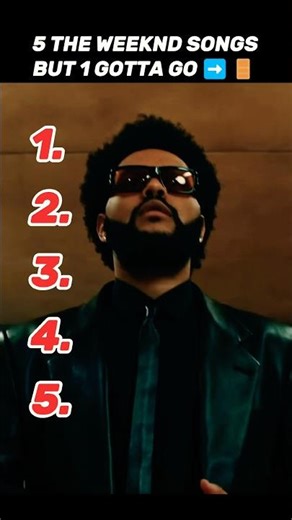 5 THE WEEKND Songs But 1 Gotta Go#shorts