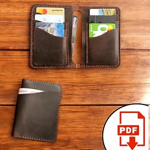 Leather Wallet Pattern Pattern - Leather Patterns - Pdf Pattern - Etsy
