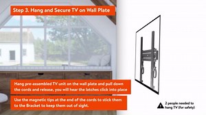 onn Fixed TV Wall Mount for 32" to 86" TVs, holds up to 120 lbs