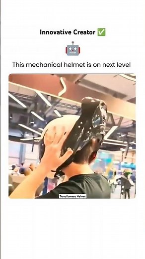 Next-Gen Mechanical Helmet That Opens Like a Transformer 🤯✨This Next-Gen Helmet Is on Another Level